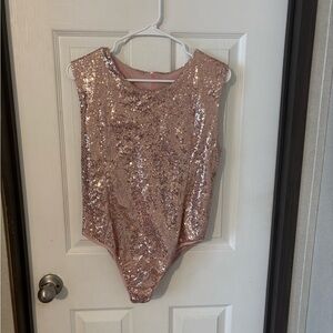 Sparkling Pink Sequin Kids One Piece